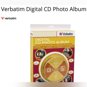 NWT Verbatim Digital CD Photo Album w/CDs & album, labels. Unopened.